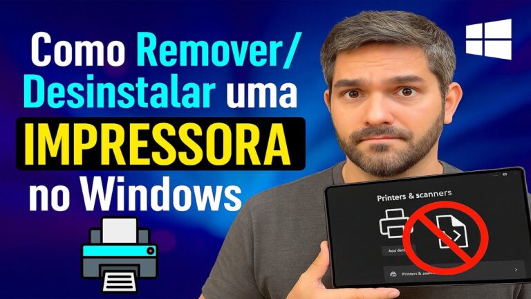 Como Remover/Desinstalar uma IMPRESSORA no Windows