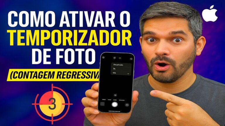 Como Ativar o TEMPORIZADOR de FOTO no iPhone (Contagem Regressiva)