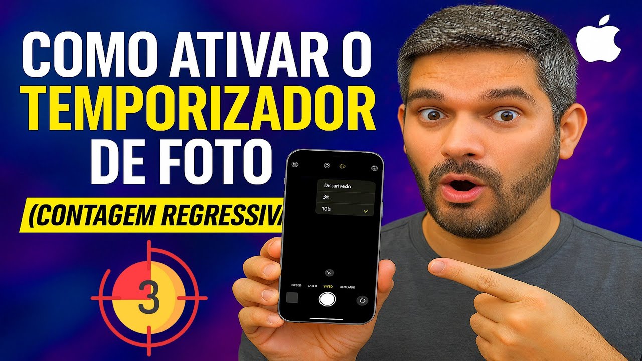 Como Ativar o TEMPORIZADOR de FOTO no iPhone (Contagem Regressiva)