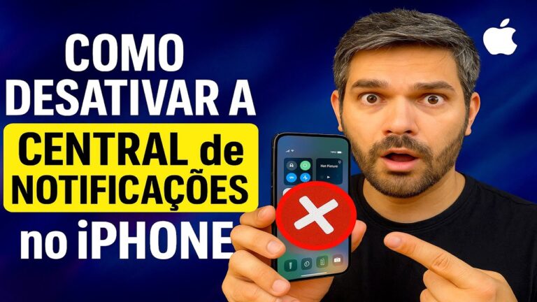 Como Desativar a CENTRAL de NOTIFICAÇÕES no iPhone