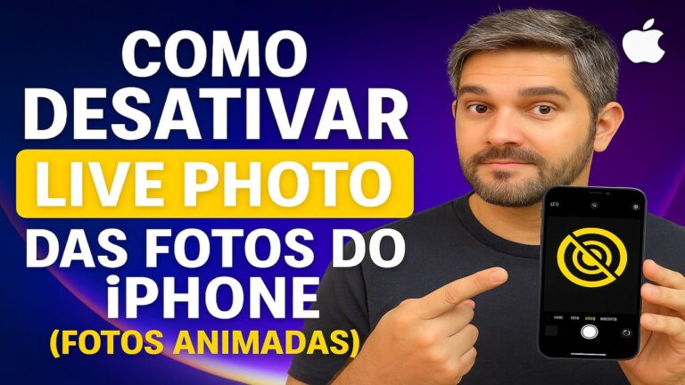 Como DESATIVAR o LIVE PHOTO nas FOTOS do IPHONE Como DESATIVAR o LIVE PHOTO nas FOTOS do IPHONE