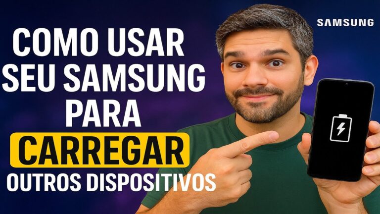 Use seu SAMSUNG para CARREGAR outros APARELHOS (Sem Fio)