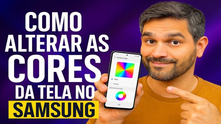 Como ALTERAR as CORES da TELA no SAMSUNG