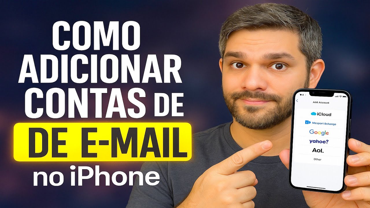 Como Adicionar Várias CONTAS de E-mail no iPhone Como Adicionar Várias CONTAS de E-mail no iPhone