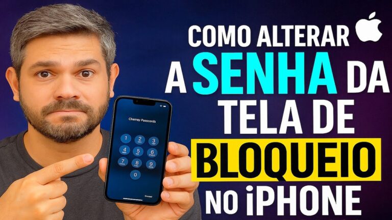 Como Alterar a SENHA da TELA de BLOQUEIO no iPhone