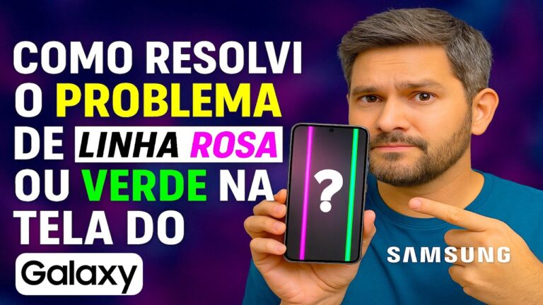 Como Resolvi o PROBLEMA de LINHAS ROSA ou VERDE na TELA do Samsung