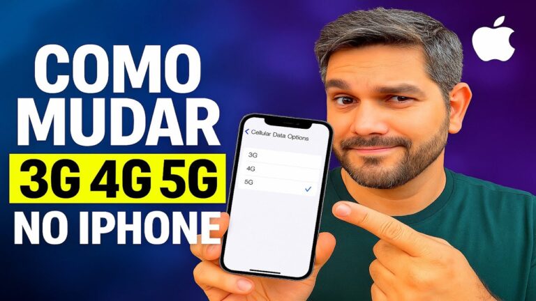 Como Alterar a CONEXÃO 3G 4G 5G no iPhone