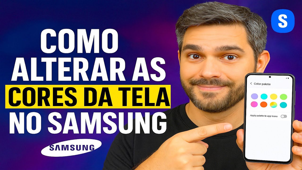 Como ALTERAR as CORES da TELA no Samsung (Para Daltônicos)