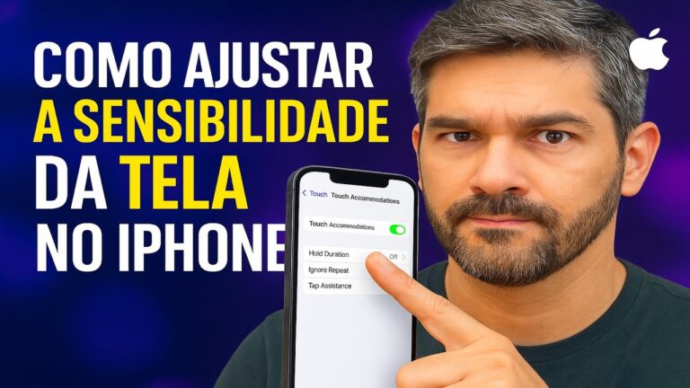 Como Ajustar a SENSIBILIDADE da TELA no iPhone