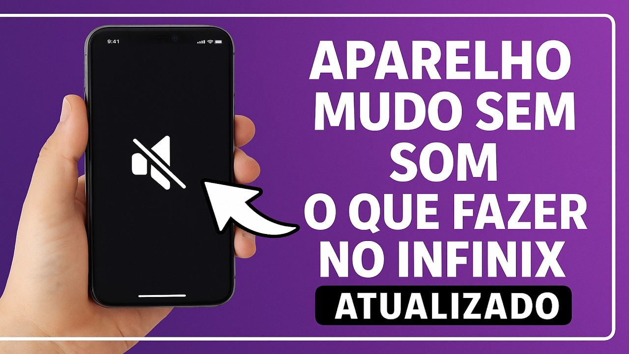 INFINIX MUDO? SEM SOM? O que fazer?