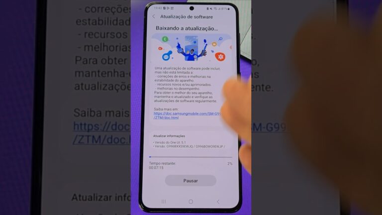 Como ATUALIZAR o ANDROID no SAMSUNG #shorts #samsung #android #tutorial #atualização