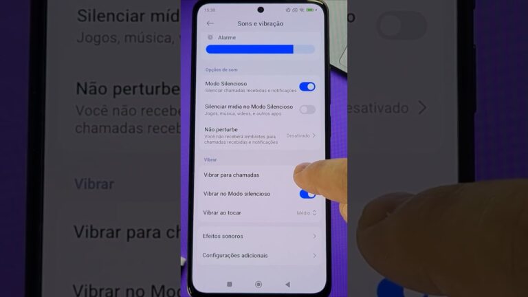 Como Ativar/Desativar as VIBRAÇÕES no Xiaomi #shorts #xiaomi #android #tutorial #vibração