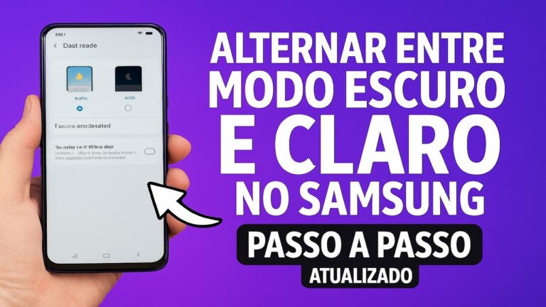 Como Alternar entre o MODO ESCURO e CLARO no SAMSUNG