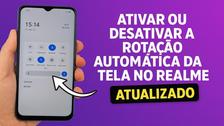 Como Ativar/Desativar a ROTAÇÃO AUTOMÁTICA da TELA no REALME