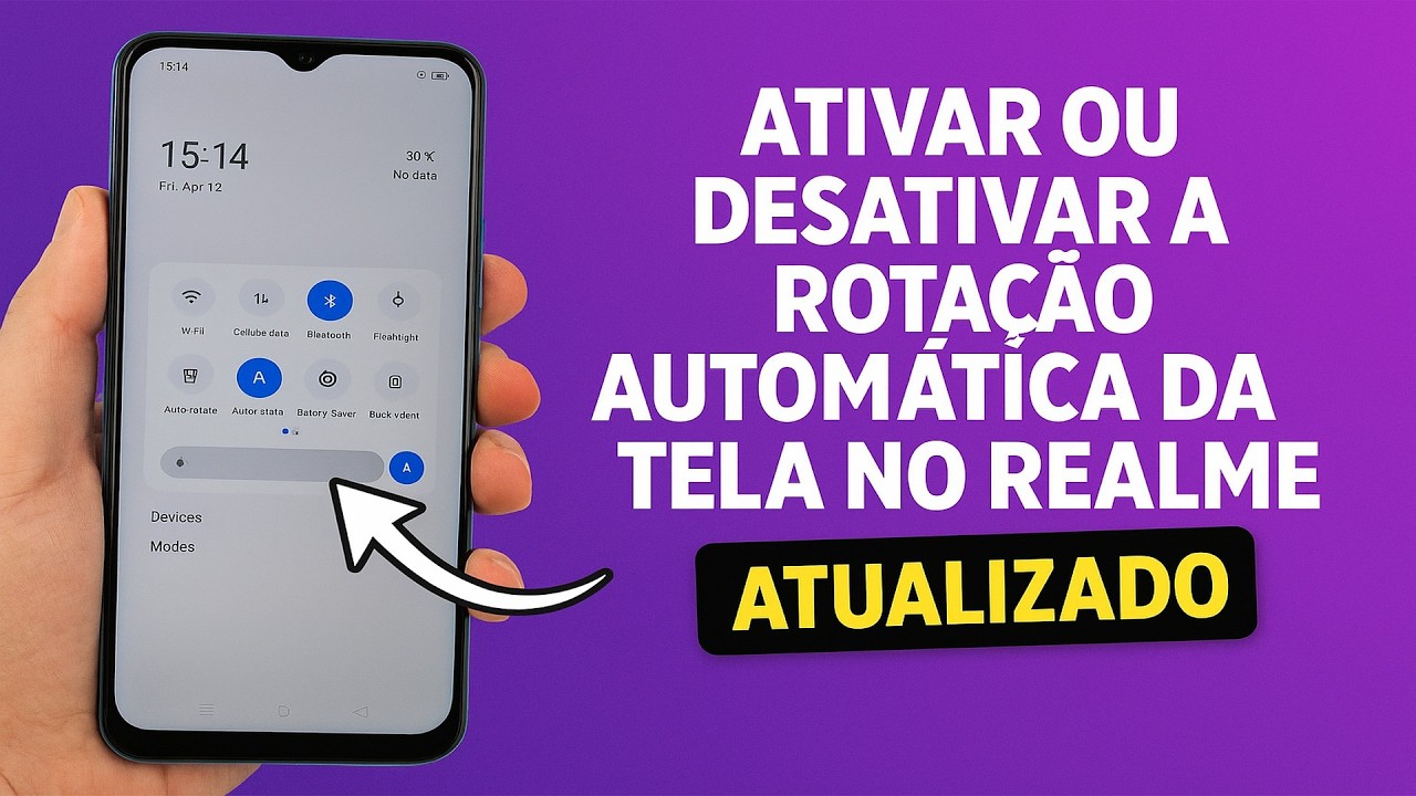 Como Ativar/Desativar a ROTAÇÃO AUTOMÁTICA da TELA no REALME