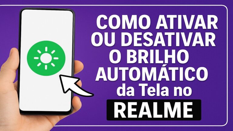 Como Ativar/Desativar o BRILHO AUTOMÁTICO da Tela no REALME