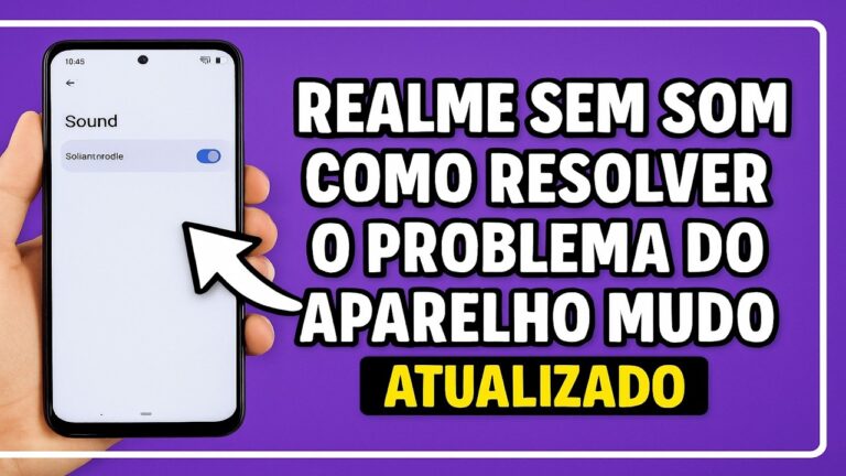 Realme MUDO? SEM SOM? O que fazer?