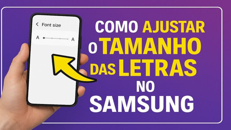 Como Ajustar o TAMANHO das LETRAS no SAMSUNG Como Ajustar o TAMANHO das LETRAS no SAMSUNG