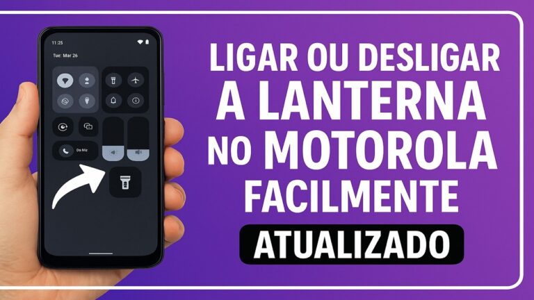Como Ligar ou Desligar a LANTERNA no MOTOROLA