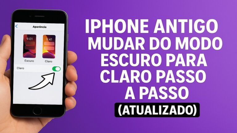 Como Alternar entre o MODO ESCURO e CLARO no iPhone ANTIGO