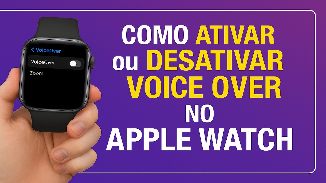 Como Ativar/Desativar o VOICE OVER no Apple Watch