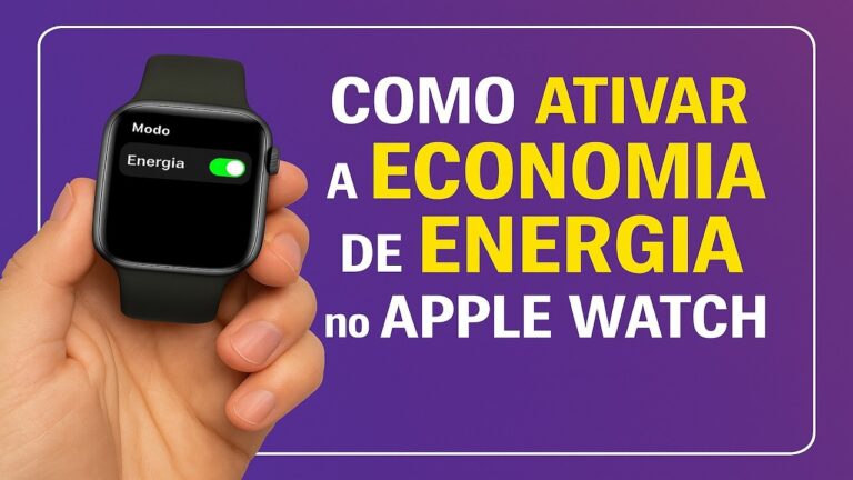 Como Ativar a ECONOMIA de ENERGIA no Apple Watch