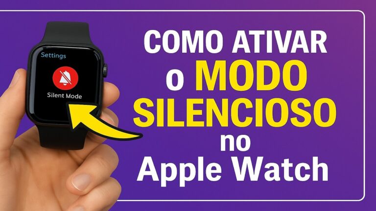 Como Ativar o MODO SILENCIOSO no Apple Watch