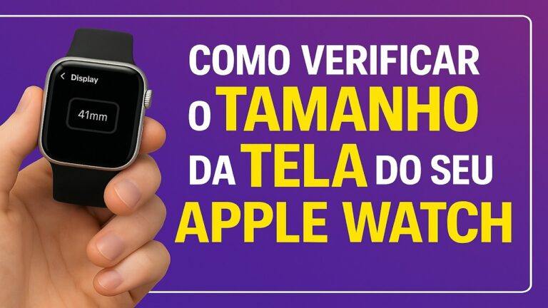 Como Verificar o TAMANHO da TELA do seu Apple Watch