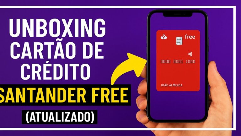 Unboxing Cartão de Crédito SANTANDER FREE
