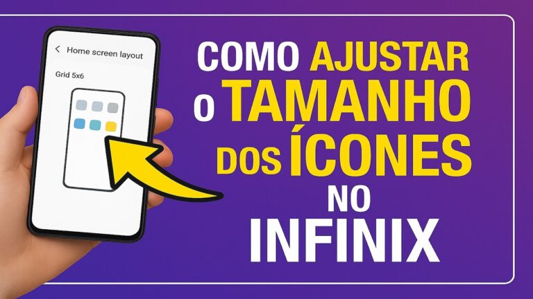 Como AJUSTAR o TAMANHO dos ÍCONES no INFINIX
