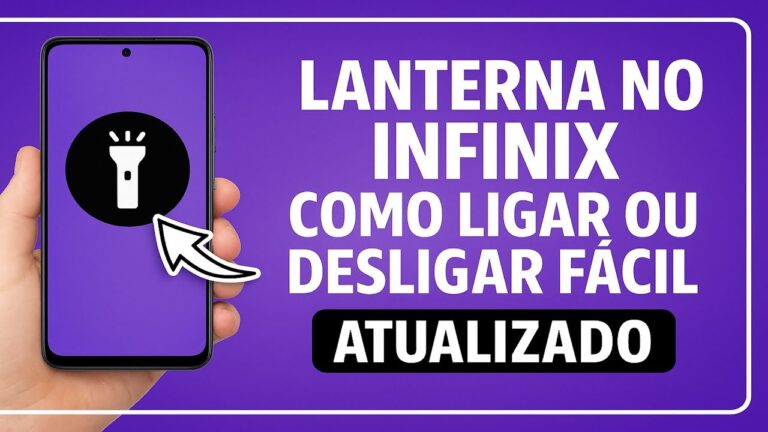 Como Ligar ou Desligar a LANTERNA no INFINIX