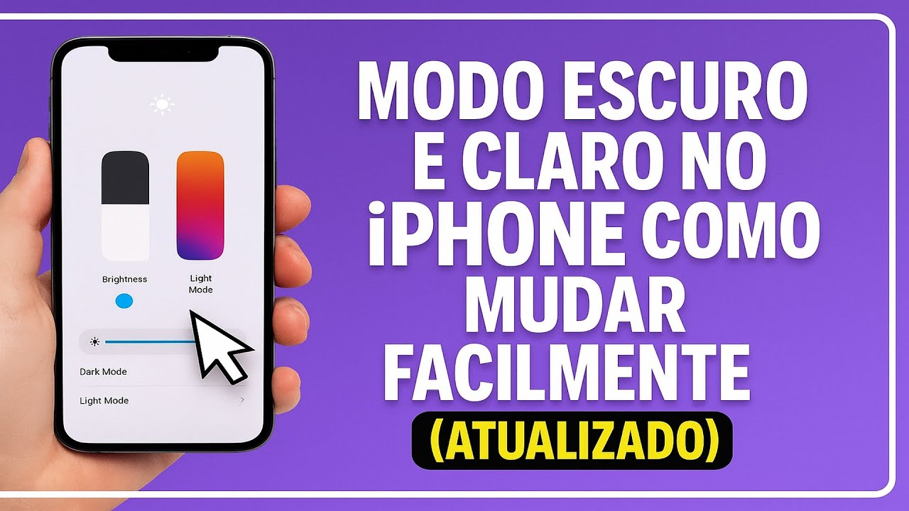 Como Alternar entre o MODO ESCURO e CLARO no iPhone