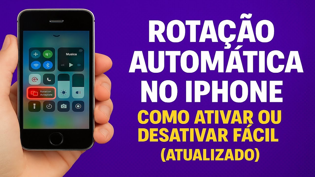 Como Ativar/Desativar a ROTAÇÃO AUTOMÁTICA da TELA no iPhone