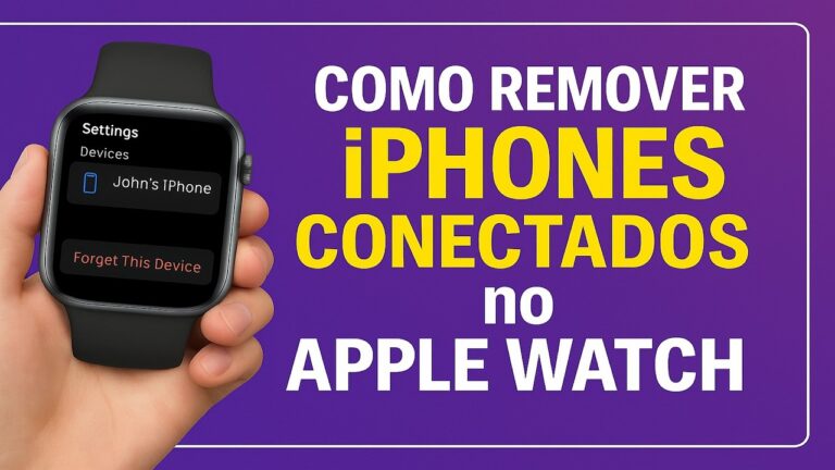 Como Remover iPhones CONECTADOS no Apple Watch