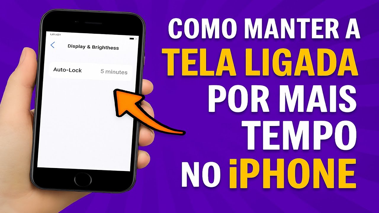 Como Manter a TELA LIGADA por mais TEMPO no iPhone
