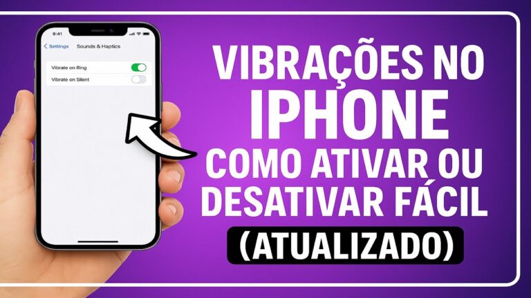 Como Ativar/Desativar as VIBRAÇÕES no iPhone