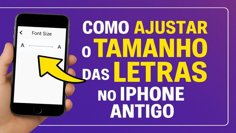 Como Ajustar o TAMANHO das LETRAS no iPhone Antigo