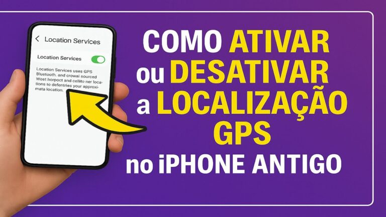 Como Ativar/Desativar a LOCALIZAÇÃO/GPS no iPhone Antigo