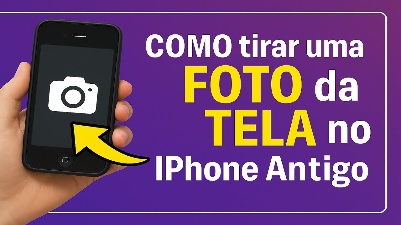 Como tirar uma FOTO da TELA no iPhone Antigo