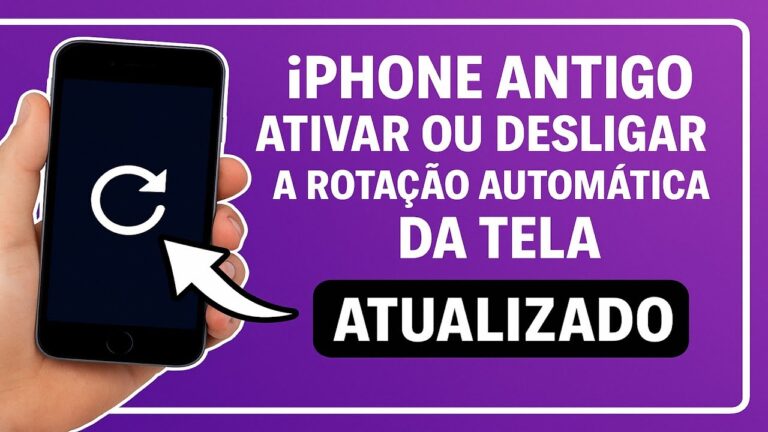 Como Ativar/Desativar a ROTAÇÃO AUTOMÁTICA da TELA no iPhone ANTIGO