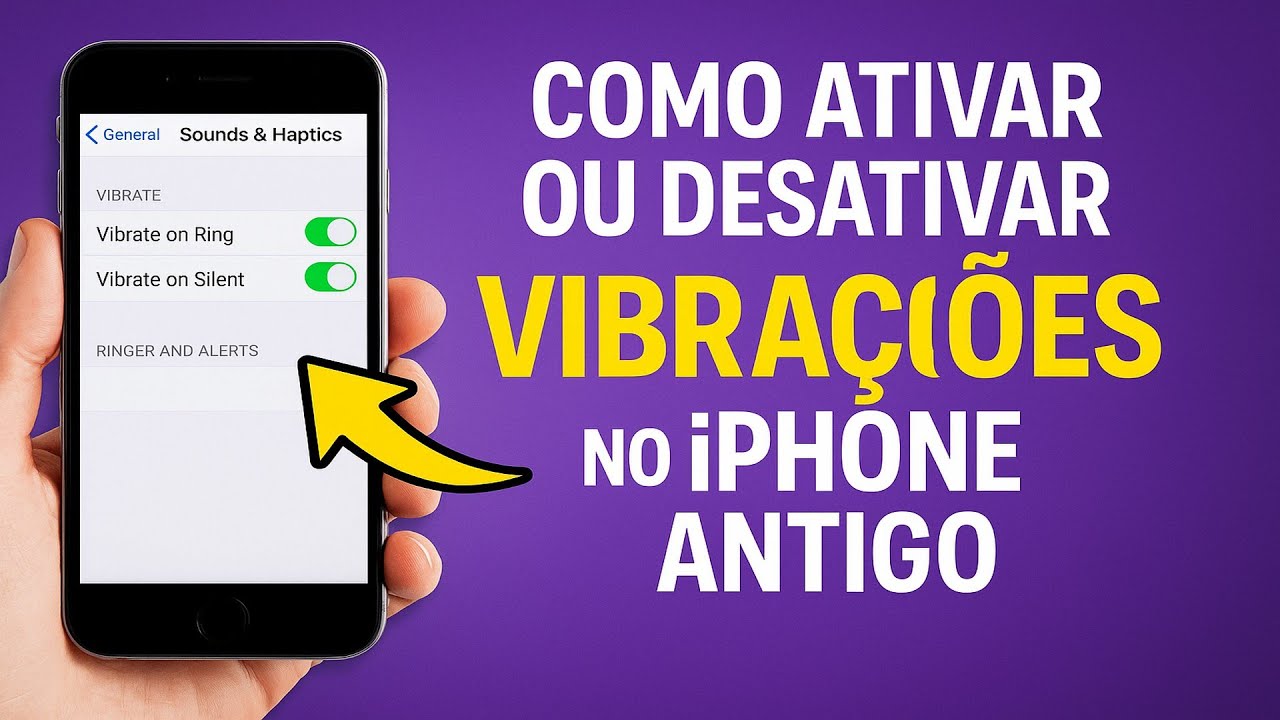 Como Ativar/Desativar as VIBRAÇÕES no iPhone ANTIGO