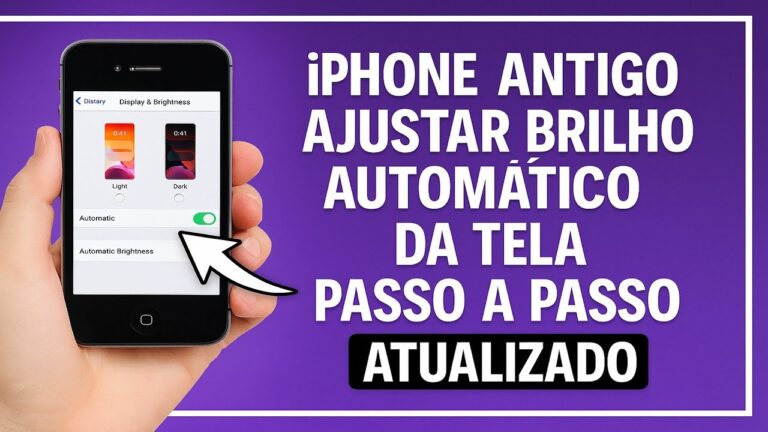 Como Ativar/Desativar o BRILHO AUTOMÁTICO da Tela no iPhone ANTIGO