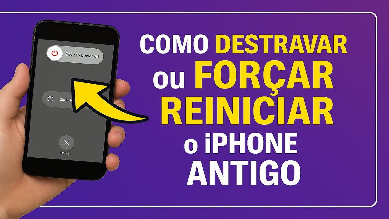 Como DESTRAVAR ou FORÇAR REINICIAR o iPhone Antigo