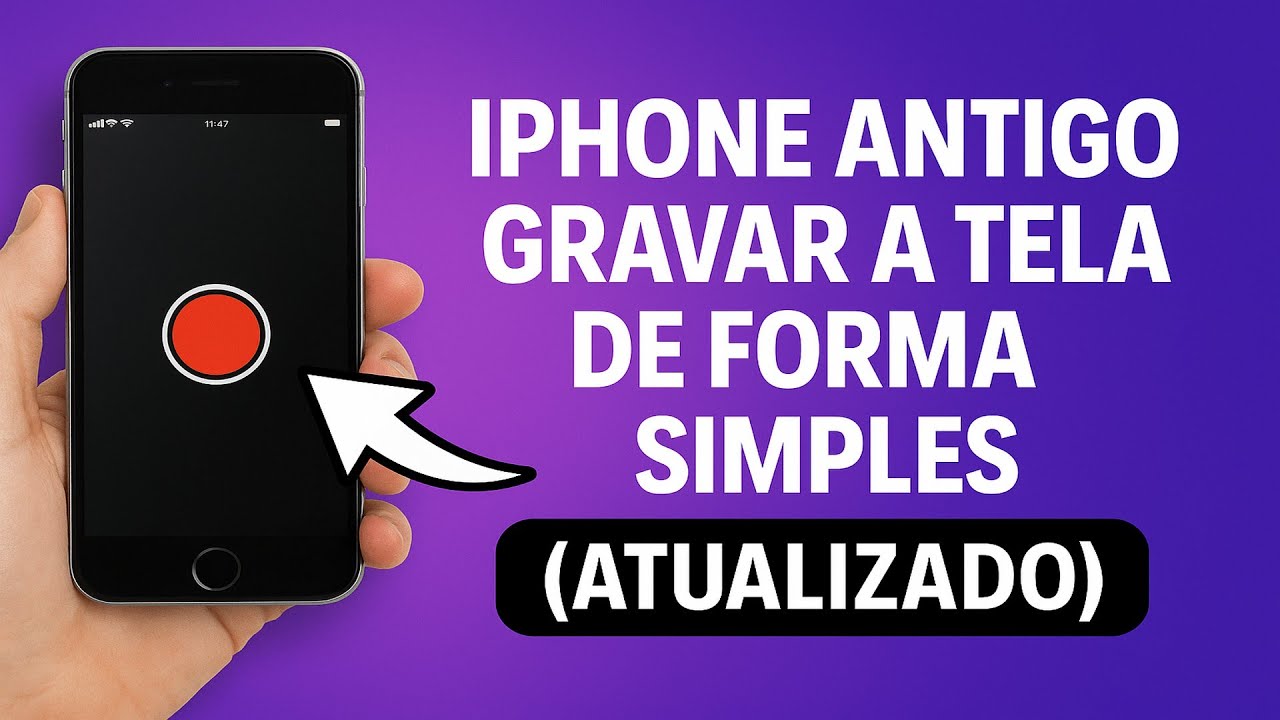 Como GRAVAR a TELA do iPhone ANTIGO