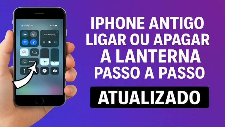 Como Ligar ou Desligar a LANTERNA no iPhone ANTIGO