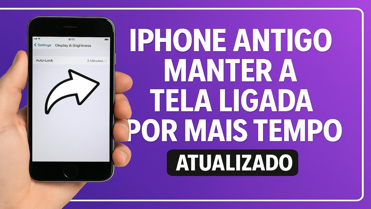 Como Manter a TELA LIGADA por mais TEMPO no iPhone Antigo
