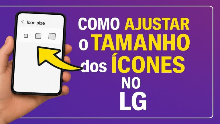 Como AJUSTAR o TAMANHO dos ÍCONES no LG