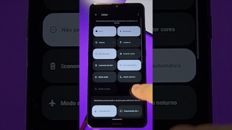 Como Ativar/Desativar a ROTAÇÃO AUTOMÁTICA da TELA no NOKIA #shorts #nokia #android #rotação