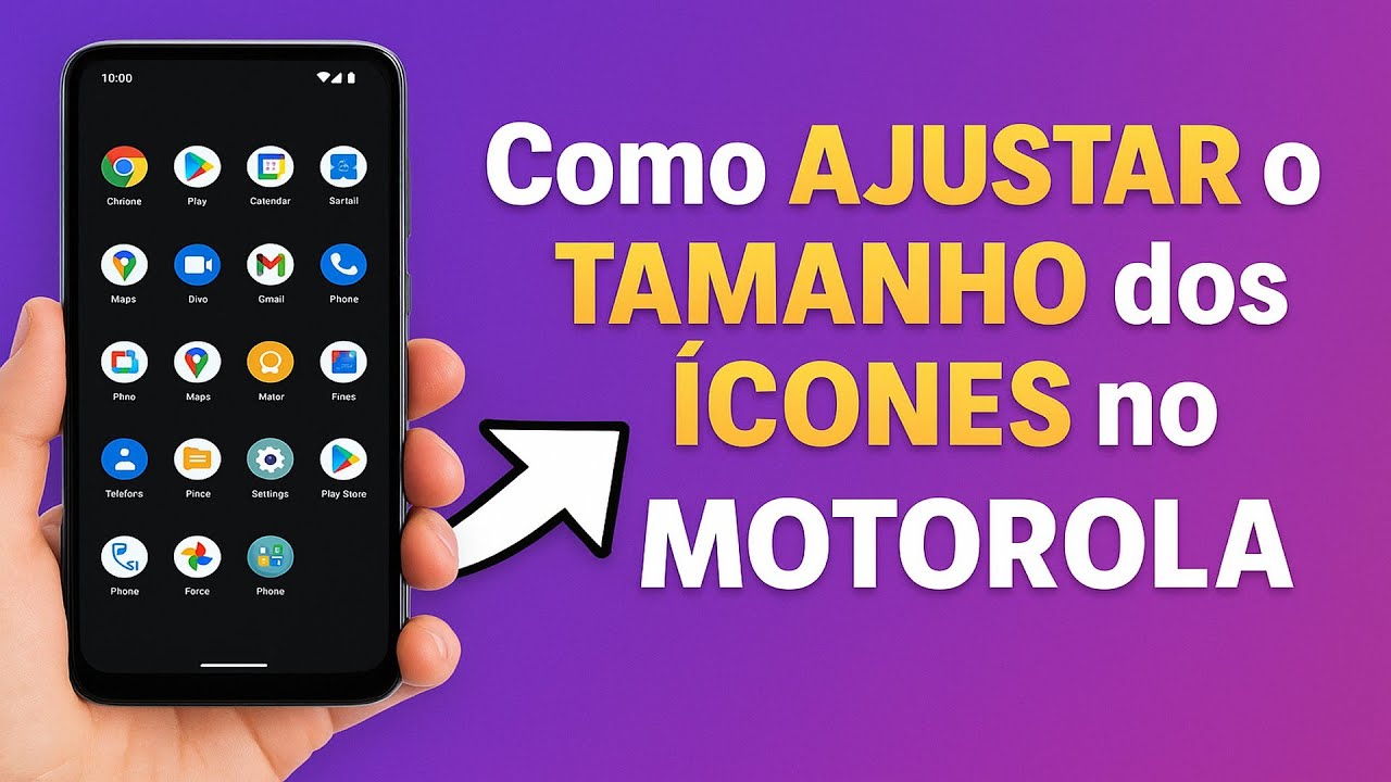 Como AJUSTAR o TAMANHO dos ÍCONES no MOTOROLA