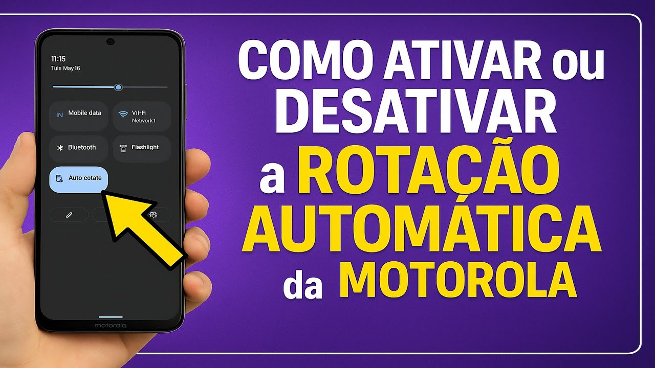 Como Ativar/Desativar a ROTAÇÃO AUTOMÁTICA da TELA no MOTOROLA